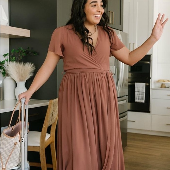 Baltic Born Dresses & Skirts - Baltic Born Kristina Maxi Dress: Rosy Brown